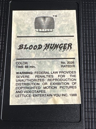 BLOOD HUNGER Starting Anulica Henner Playmate Of The Lettuce Year Super Rare - Picture 6 of 8