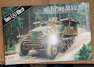 Das Werk German Mtl Pi Pzwg Sd Kfz 251/7 Model Kit 35030 1/35 New Parts Sealed