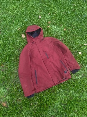 Vintage Oakley Hooded Jacket Deep Red XL