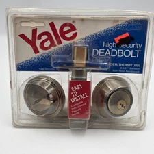 Yale High Security Deadbolt Lock V3211A Cylinder/Thumbturn - NOS