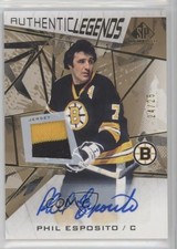 2021-22 SP Game Used Legends Gold Jersey 24/25 Phil Esposito #111 Auto HOF 0gc7