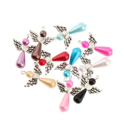10 Stck. Engel Charms Anhänger Schmuck Teile zum Selbermachen Medaillons Halskette