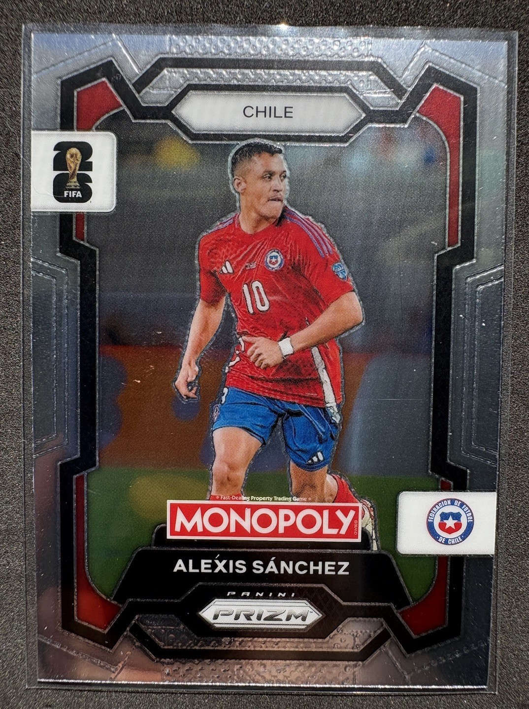 2026 Panini Prizm Monopoly FIFA World Cup Alexis Sanchez #85 Base Prizm Chile ⚽️