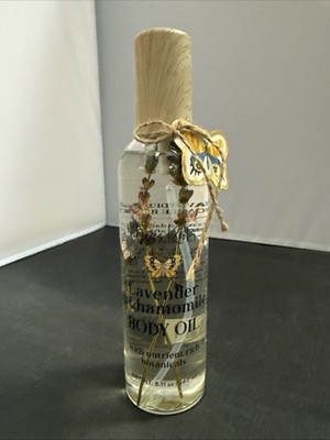 GRASS ROOTS LAVENDAR CHAMOMILE BODY OIL NUTRIENT RICH BOTANICALS 8.FL NEW