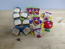 Vintage 1993 McDonalds Happy Meal Toy Lot Food Changeables Apple Milk Sandwich