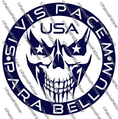 Si Vis Pacem Para Bellum, If You Want Peace,Molon Labe,Skull,Sticker,Vinyl Decal