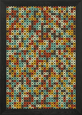 Geometrisches Muster gerahmt Wandbild Poster Leinwanddruck Bild