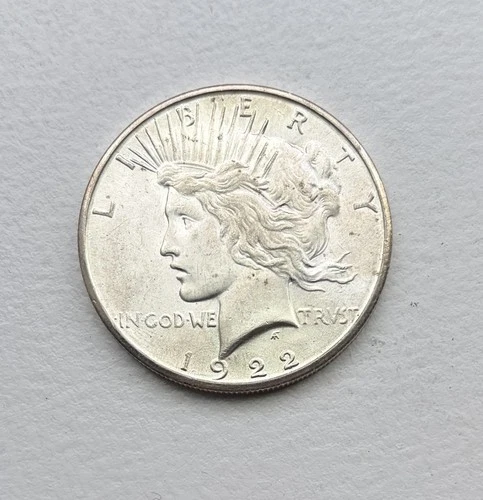 1922 S Peace US Silver Dollar $1 Coin In UNC Condition High Value Coin!