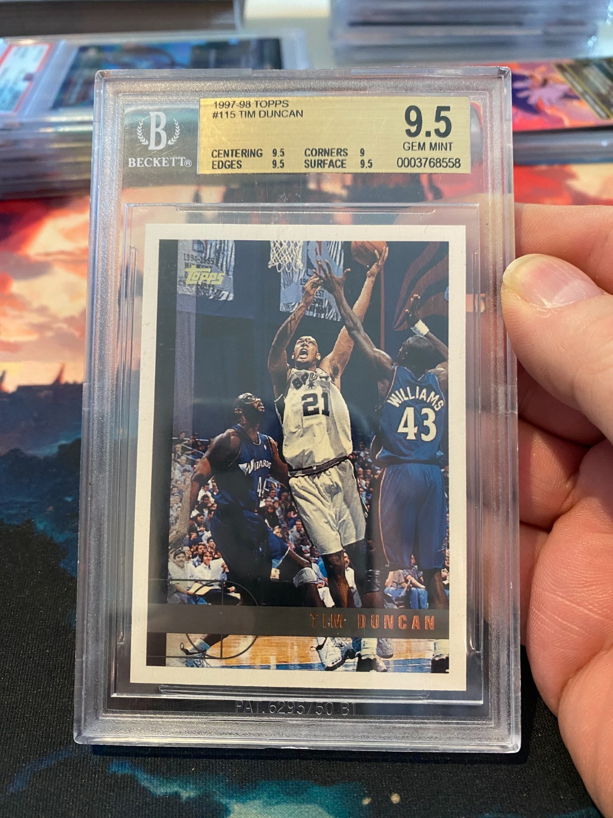 1997 Topps Tim Duncan BGS 9.5