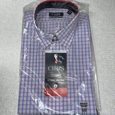 Chaps Performance 16-16.5 Flex Collar Comfort Stretch Regular Fit Size L