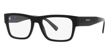 Prada Eyeglasses VPR15Y 1AB-101 Spectacles Black Frame Optical Eyewear 54-19-145