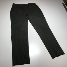 Brooks Brother Trouser Pants Size 8 Classic Olive  Navy Gingham Straight Cotton