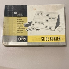 HP 35mm Slide Sorter Light Box Model 305 Portable White/Black 35 mm