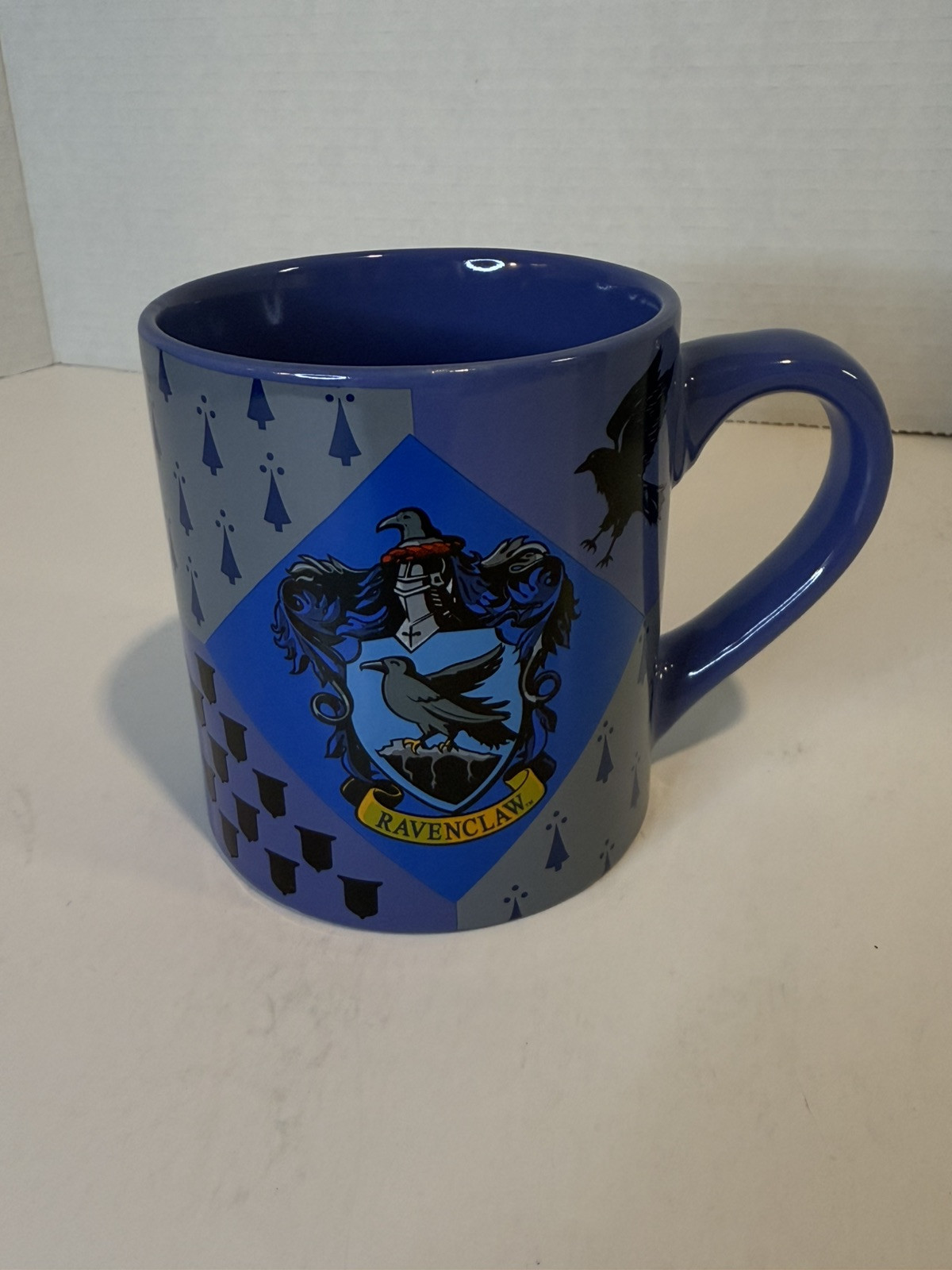 Harry Potter Ravenclaw House Crest Ceramic Coffee Mug Blue Gray Warner Bros