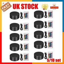 10x LED Night Light Base for Acrylic Plate 16Color 3D Night Lamp USB Lamp Remote