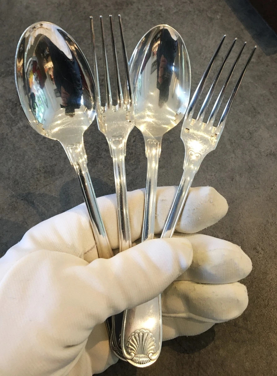 CHRISTOFLE VENDÔME - MENAGERE EN METAL ARGENTÉ - 42 PIECES + 5 COUTEAUX