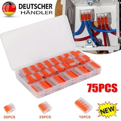 75x für Wago Klemmen WegeKlemme mit Hebel 221-412/221-413/221-415 Hebelklemmen