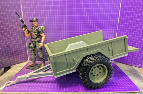 G.I. Joe Classified custom military dump trailer - GI JOE VEHICLE 3d Printed