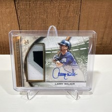 2025 Topps Museum Larry Walker Momentous Material Jumbo Patch Autograph /15