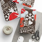 NFL Cleveland Browns Wrapping Papers, Christmas Gift Wrap Football Team Presents