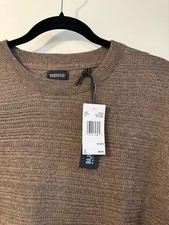 Buffalo David Bitton Sweater Mens XL Mocha Mix Knit Shirt New