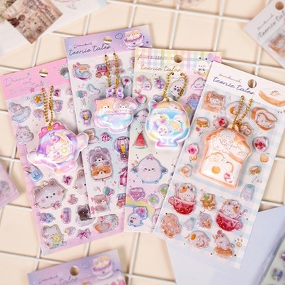 3D Puffier Sticker Sheets Adorable Small Sticker for Kid and Adult Tiny Sticker