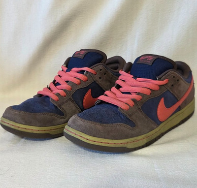 Nike SB Dunk Low Pro Baroque Brown Adobe Suede Sneakers Size 10