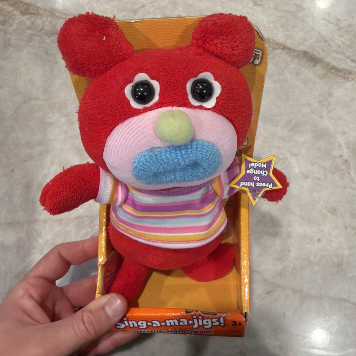 Set of 2 Fisher Mattel The Sing-a-ma-jigs Yellow/ Teal Works