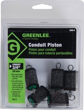 Greenlee 609-5 Piston For 3/4" Conduit, 5 Pack 3/4-Inch Multicolor