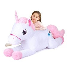 Giant Unicorn Stuffed Animal Plush Toy,Large Cute Jumbo Soft Toys,Huge Big Si...