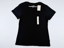 Universal Thread Women's Ebony V-Neck Short Sleeve T-Shirt Size MEDIUM