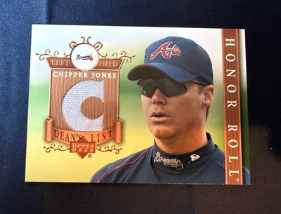 2003 Upper Deck Honor Roll Dean's List Jerseys Baseball Card #DL-CJChipper Jones