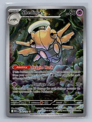 Shedinja 144/132 Illustration Rare Mega Evolution Pokemon Holo Near Mint