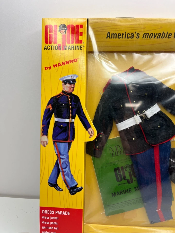 HASBRO G.I. KIT DE ACESSÓRIOS JOE 2008 12" ACTION MARINE DRESS PARADE BLUES - Imagem 3 de 4