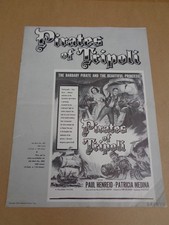 Paul Henreid - Pirates Of Tripoli - 1955 US Film Press Book (Patricia Medina)