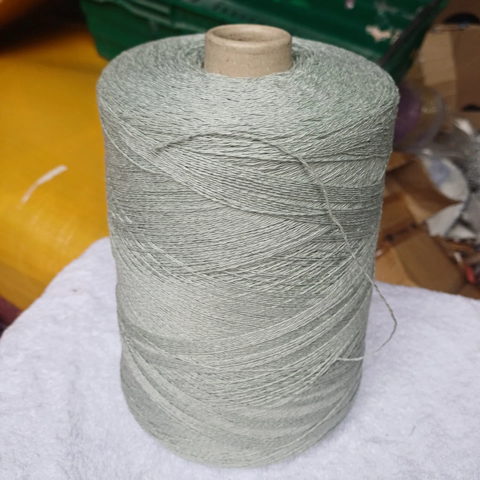 fil a tricoter Fil Fin 2 Brins Vert Eau 1Kg050 - Photo 1/1