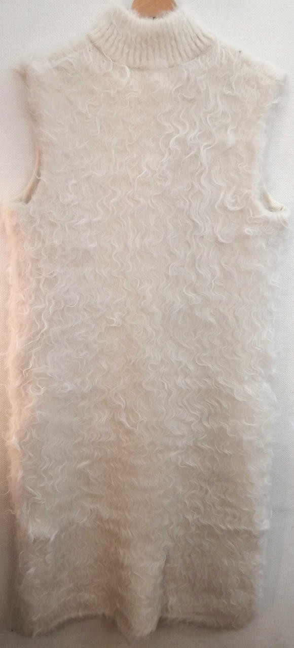 Ameri 012420190930 White Super Brushed Long Vest - image 2