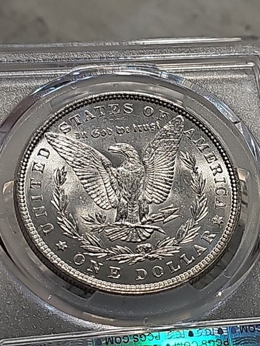 1880 Morgan Silver Dollar PCGS Genuine Cleaned-UNC Detail #38 - Picture 7 of 8