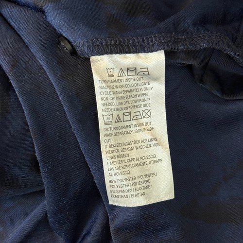 Belle by Kim Gravel Top Damen XL Samt dunkel geblümt stimmungsvolle Tunika Bluse blau - Bild 8 von 11