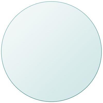 Dining Coffee Table Top Tempered Glass Round 700mm, Thickness: 8mm Transparent - Picture 1 of 4