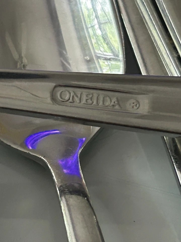 Vintage ONEIDA OHS408 Stainless Flatware Floral Handle 12 pieces Replacement  - Image 2 of 4