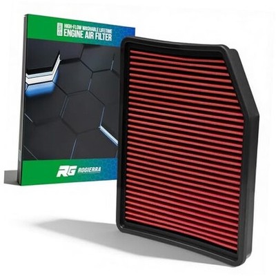 High-Flow Lifetime Washable Engine Air Filter, Increase Power & Towing,