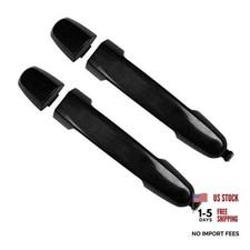 8075 Exterior Outer Smooth Black Door Handle - Rear Left  Right