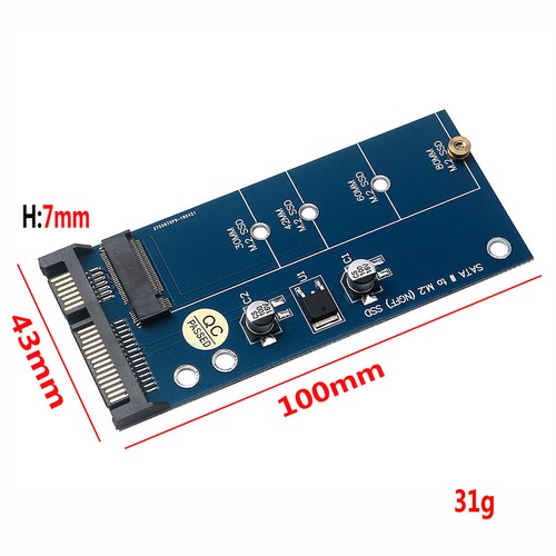 SATA to M2 NGFF SSD Converter Adapter Card M.2 to SATA 3 III Connector - Afbeelding 5 van 10