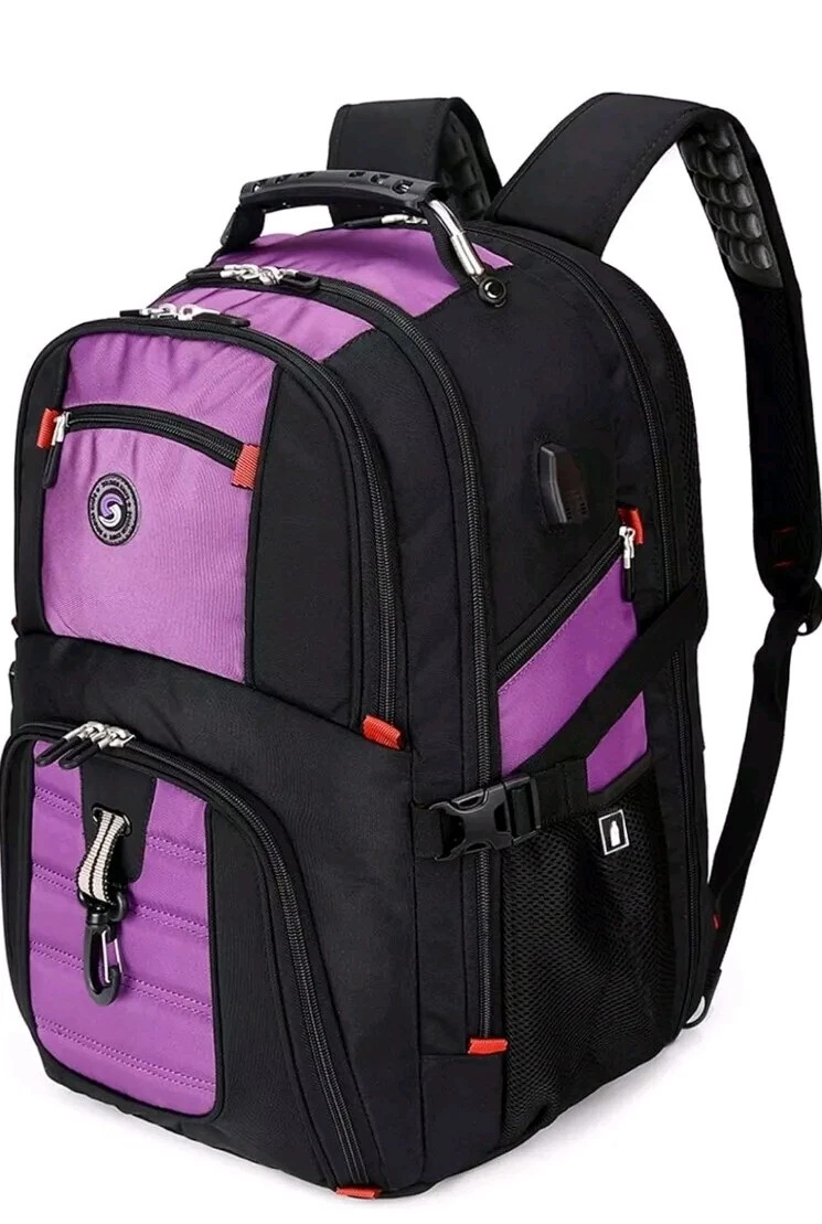 Extra Large 52L Travel Laptop Backpack with USB Charging Port, College Backpack