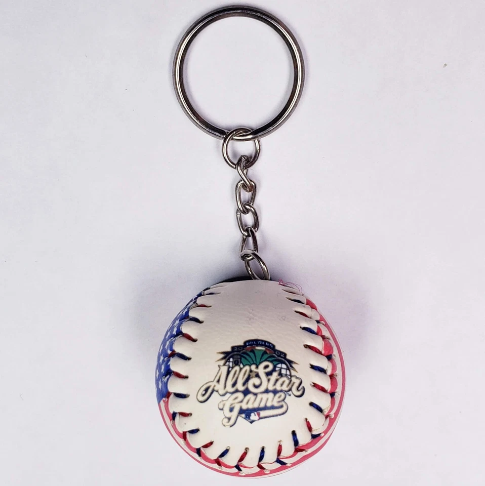2002 MLB All-Star Game Keychain Ring Baseball MILLER PARK, WI Milwaukee Brewers - Image 2 of 4