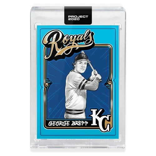Topps PROJECT 2020 GEORGE BRETT by Mister Cartoon card 43 IN-HAND!