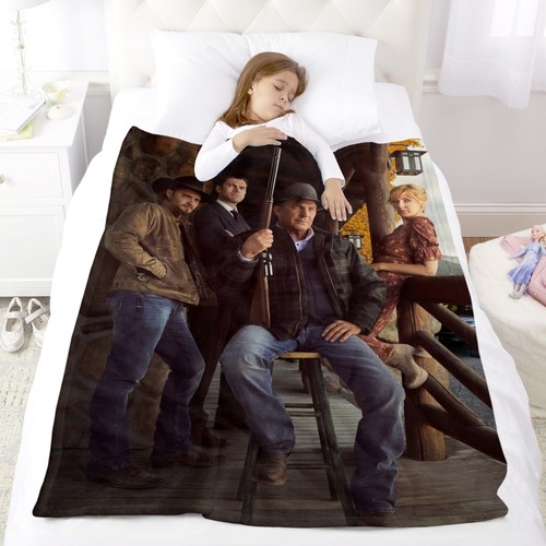 Yellowstone Flannel Blanket Soft Bed Sofa Couch Throw Birthday Gift for Kids - Picture 10 of 14