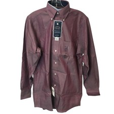 Eagle Men's Dress Shirt Regular Fit Non Stretch Collar Size 14.5 32/33 