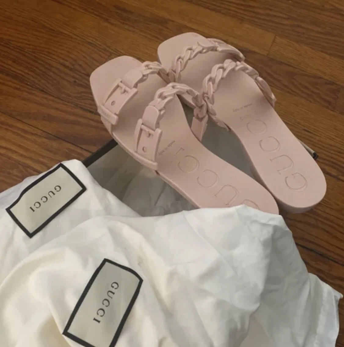 Gucci pink flip flops new arrivals